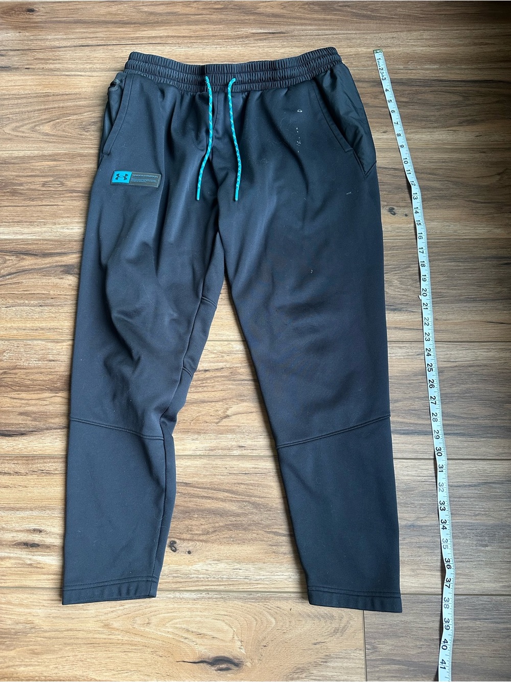 Under Armour Black Joggers with Teal Accents